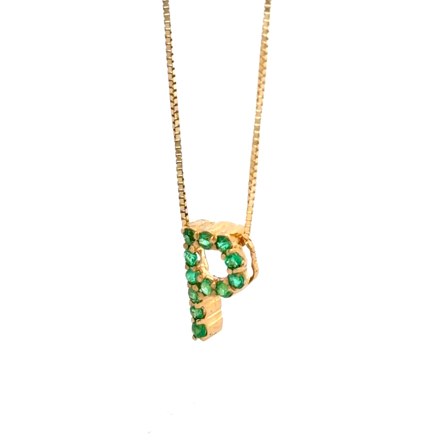 Cadena y dije letra 'P'
