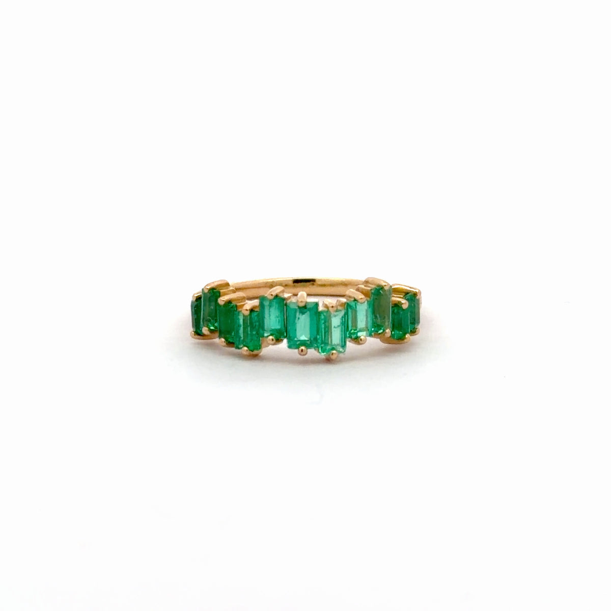 Anillo crazy con esmeraldas