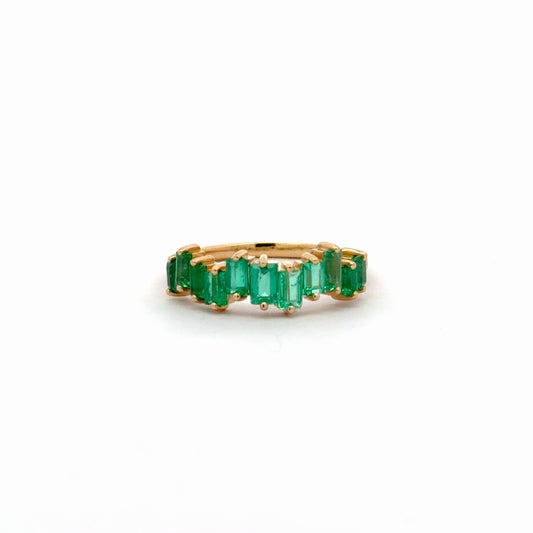 Anillo crazy con esmeraldas