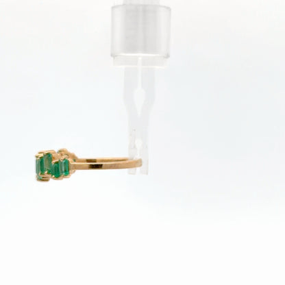 Anillo crazy con esmeraldas
