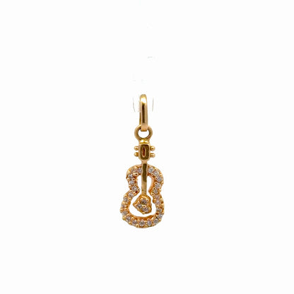 Dije guitarra circón oro