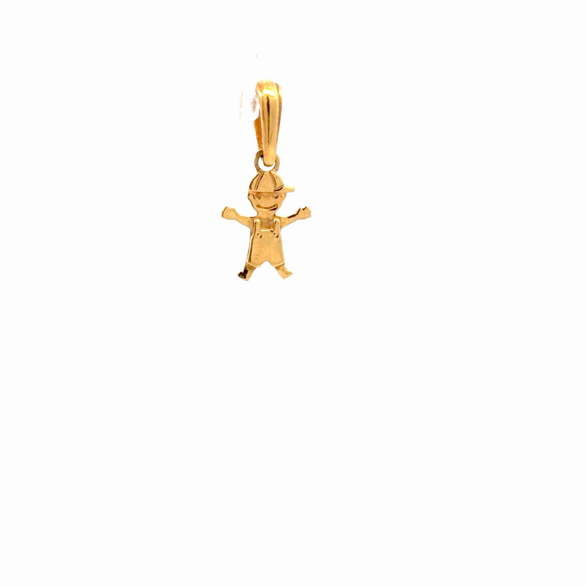 Dije niño pequeño en oro