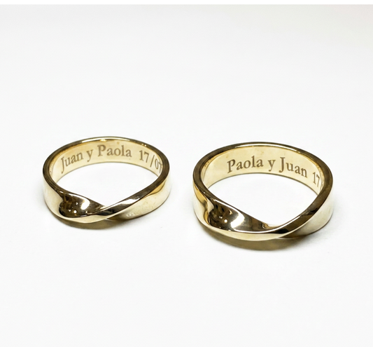 Argollas matrimonio en oro