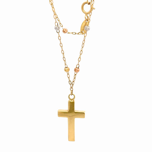Cadena con dije cruz