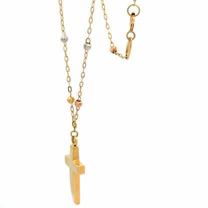 Cadena con dije cruz