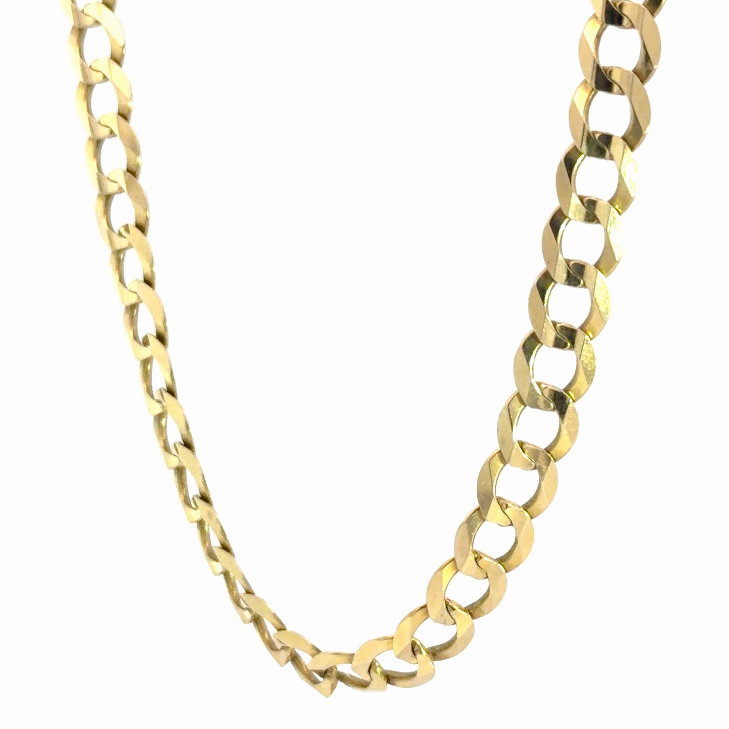 Cadena cubana en oro