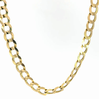 Cadena cubana en oro