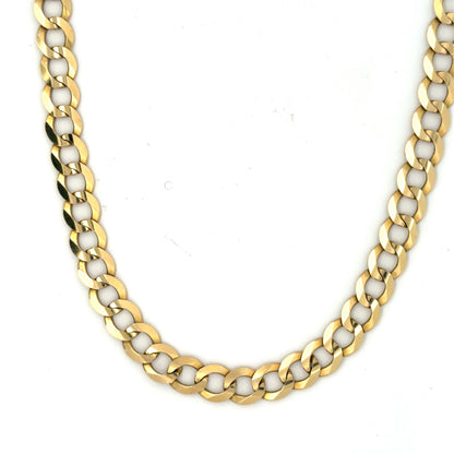 Cadena cubana en oro