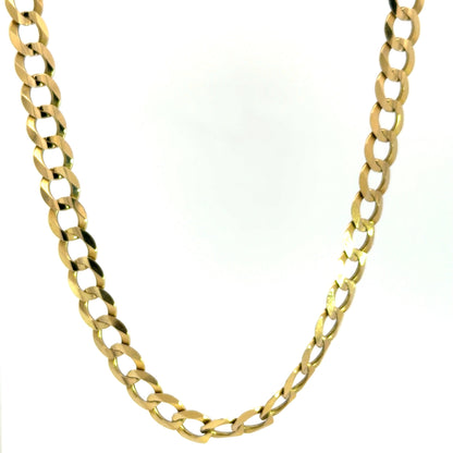 Cadena cubana en oro
