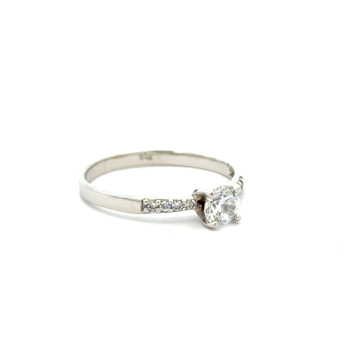 Anillo compromiso oro blanco