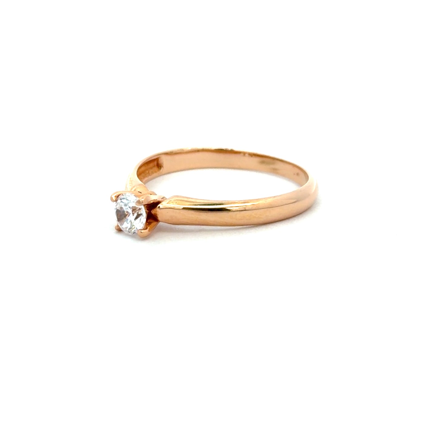Anillo de compromiso oro rosa