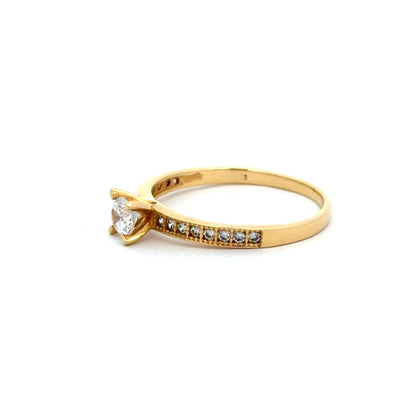 Anillo de compromiso engaste circones