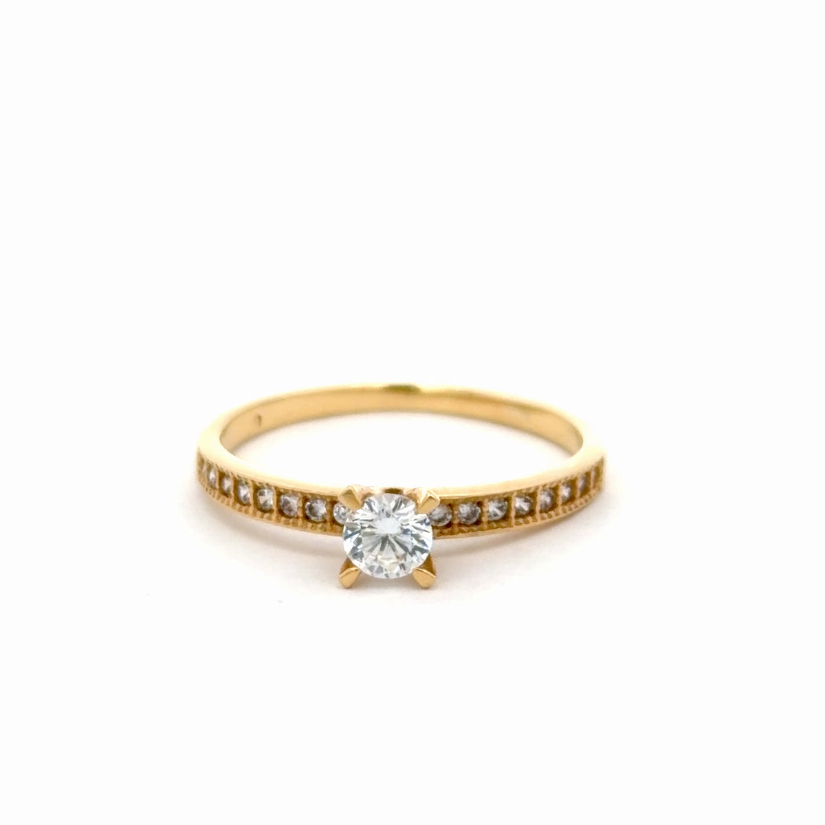 Anillo de compromiso engaste circones