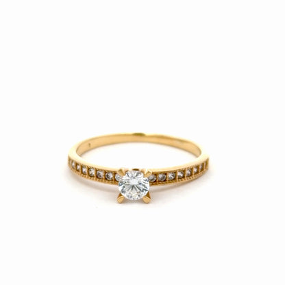 Anillo de compromiso engaste circones
