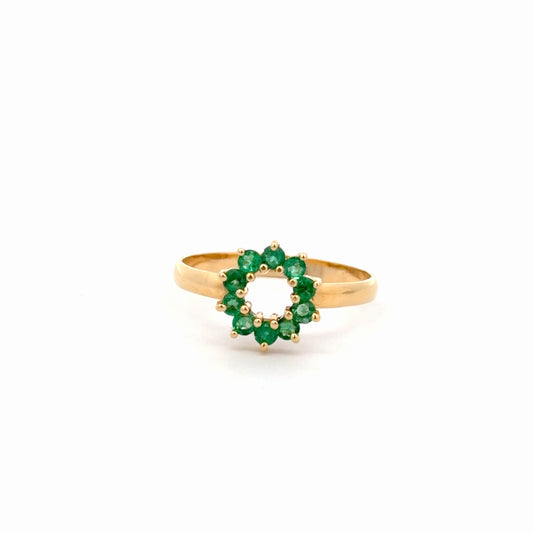 Anillo Bibranio esmeralda