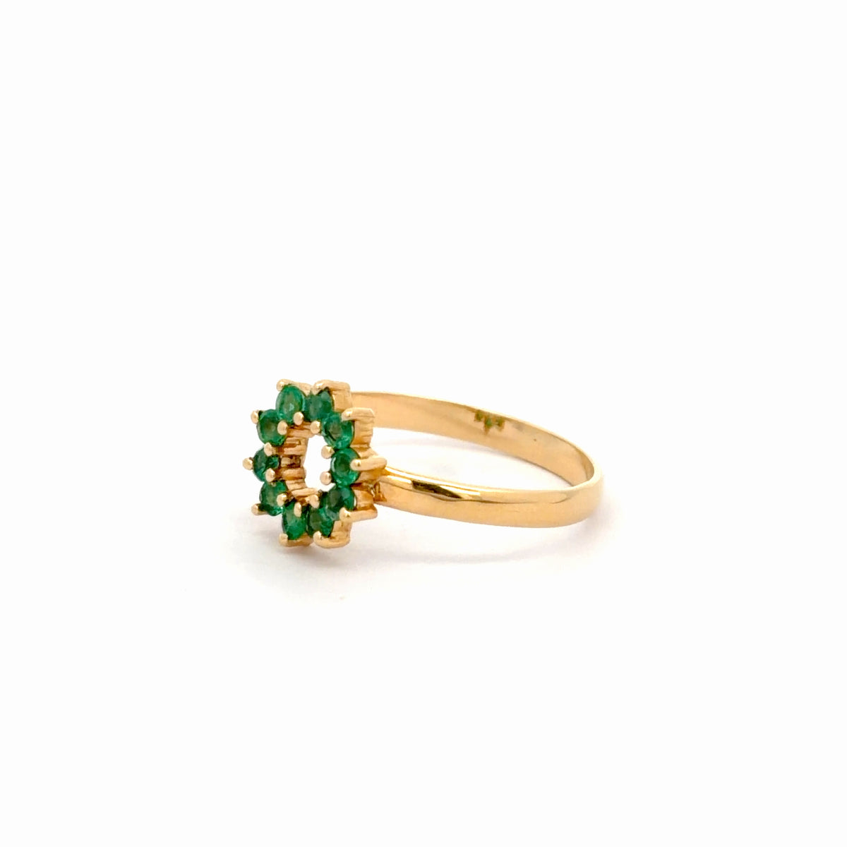 Anillo Bibranio esmeralda
