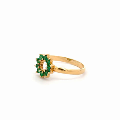 Anillo Bibranio esmeralda