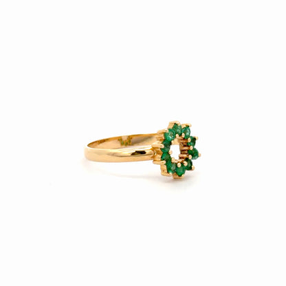 Anillo Bibranio esmeralda