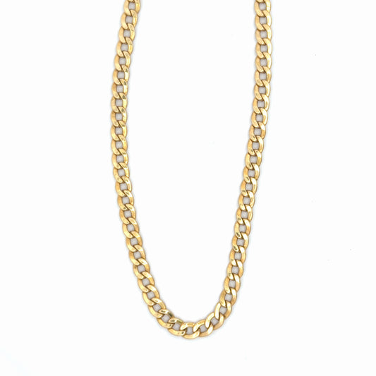 Cadena cubana hombre oro 18 kt