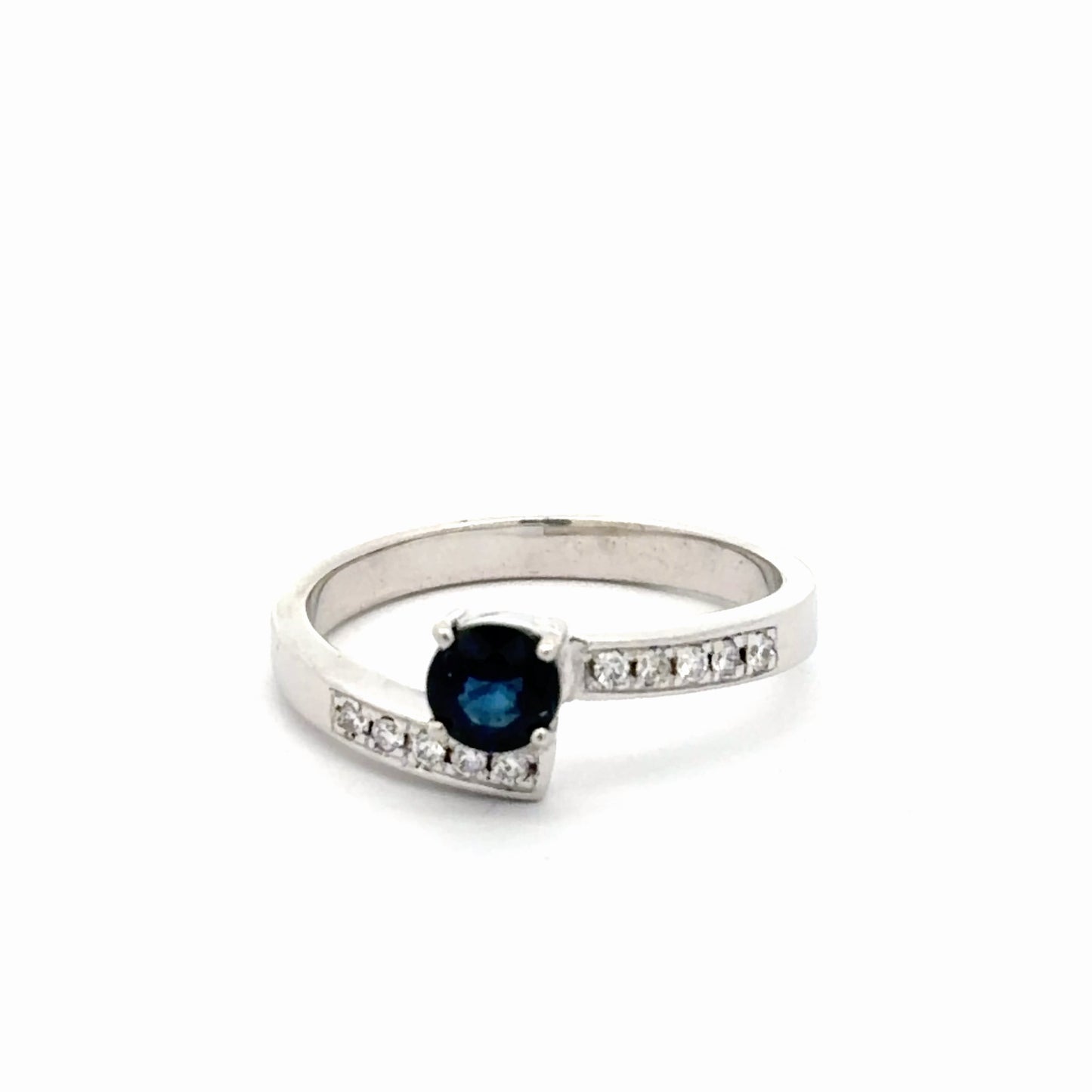 Anillo de compromiso zafiro