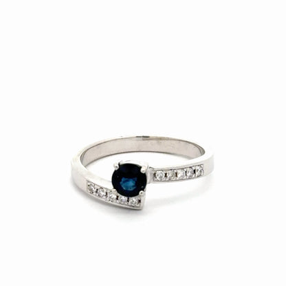 Anillo de compromiso zafiro