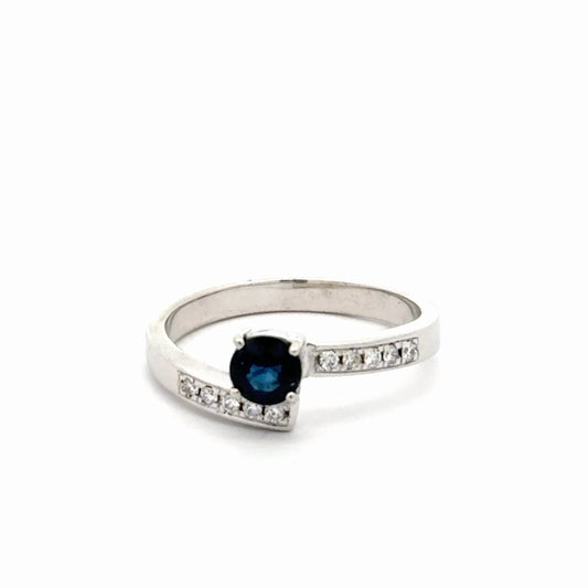 Anillo de compromiso zafiro