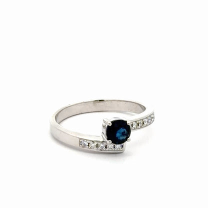 Anillo de compromiso zafiro