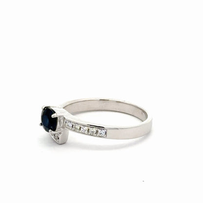 Anillo de compromiso zafiro