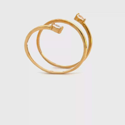 Anillo aro circones
