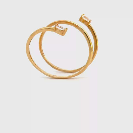 Anillo aro circones