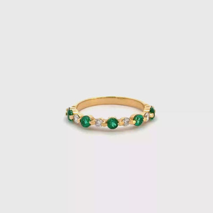 Argollas esmeralda