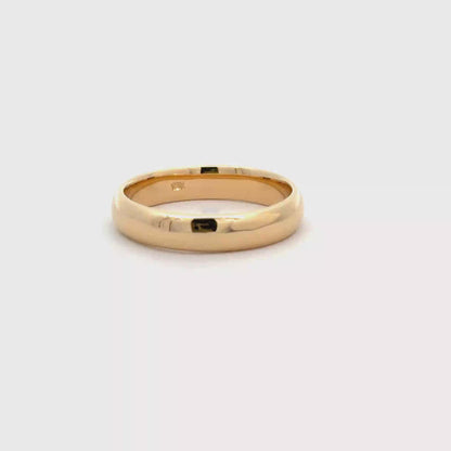 Argolla para hombre en oro